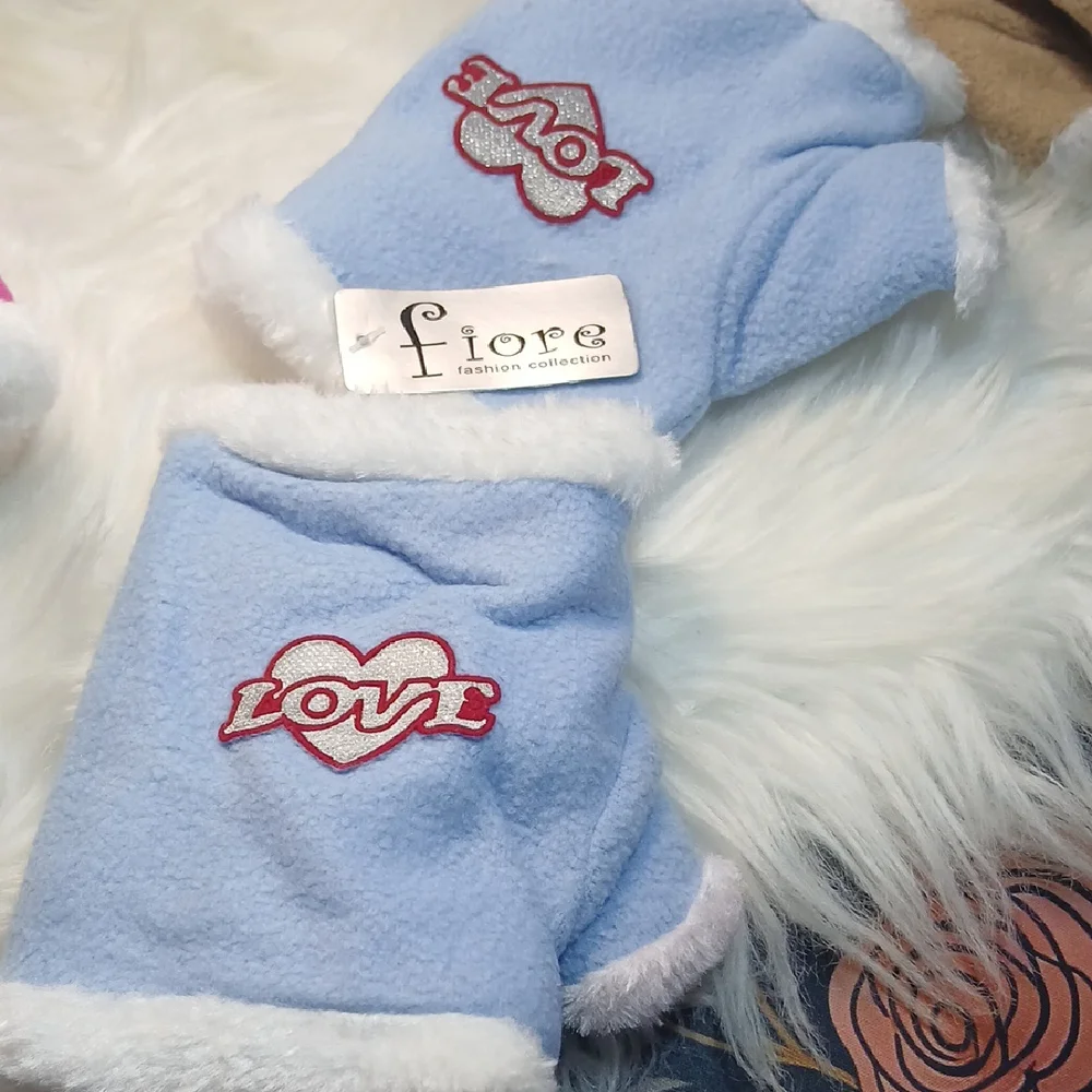 Cozy Love Mittens for Kids -2 Pink, 1 Blue, 1 Tan Set 4